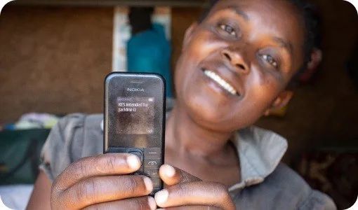 Jackline, a GiveDirectly Kenya programme participant. Photo: GiveDirectly.